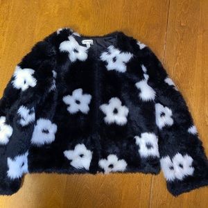 Girls faux fur jacket